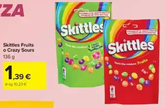Carrefour Market Skittles fruits o crazy sours offerta
