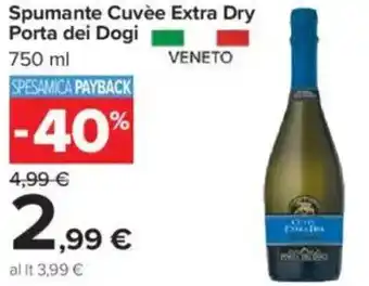 Carrefour Market Spumante cuvée extra dry porta dei dogi offerta