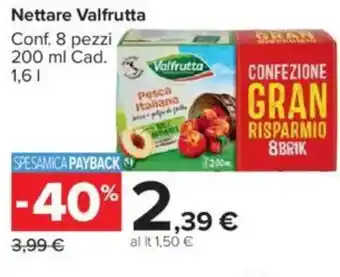 Carrefour Market Nettare VALFRUTTA offerta