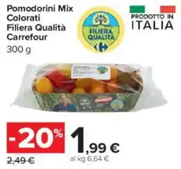 Carrefour Pomodorini Mix Colorati Filiera Qualità Carrefour offerta