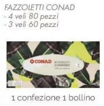 Conad City Fazzoletti Conad offerta