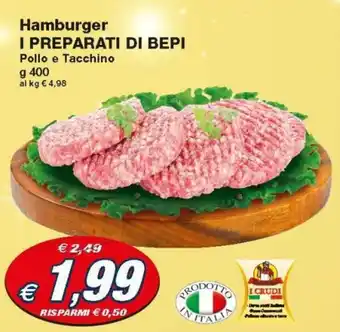 Prix Quality I Preparati di Bepi Hamburger 400g offerta