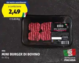 ALDI Bbq mini burger di bovino offerta
