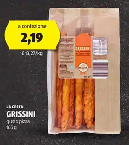 ALDI LA CESTA GRISSINI gusto pizza offerta