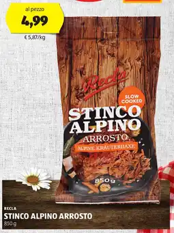 ALDI Recla stinco alpino arrosto offerta