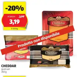 ALDI Cheddar gusti vari offerta