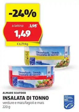 ALDI Almare seafood insalata di tonno offerta