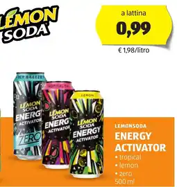ALDI Lemonsoda energy activator offerta