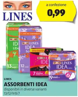 Lines assorbenti idea