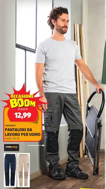 ALDI Topcraft pantaloni da lavoro per uomo offerta