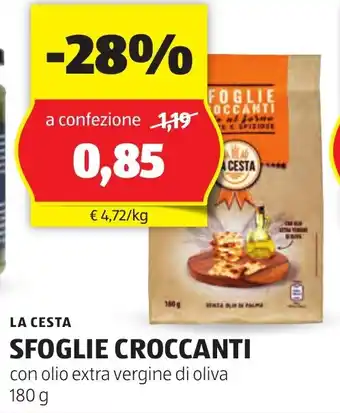 ALDI La cesta sfoglie croccanti offerta
