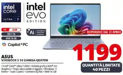 Comet ASUS VIVOBOOK S 14 S5406SA-QD070W offerta