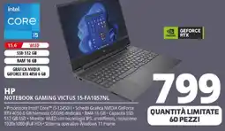 Comet HP NOTEBOOK GAMING VICTUS 15-FA1057NL offerta