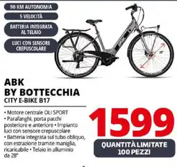 Comet ABK By bottecchia city e-bike b17 offerta
