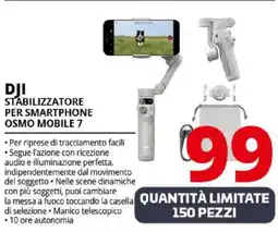 Comet DJI Stabilizzatore per smartphone osmo mobile 7 offerta