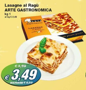 Prix Quality Arte Gastronomica Lasagne al Ragù 1kg offerta