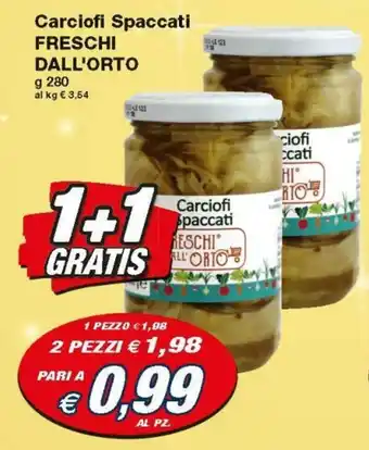 Prix Quality Freschi Dall'Orto Carciofi Spaccati 280g offerta