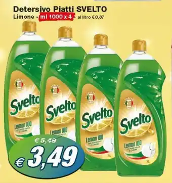 Prix Quality Svelto Detersivo Piatti 1000ml x 4 offerta