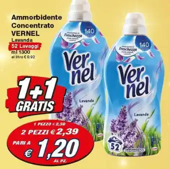 Prix Quality Vernel Ammorbidente Concentrato 52 Lavaggi 1300ml offerta