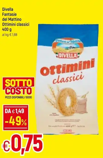 Famila Divella Fantasie del Mattino Ottimini classici 400g offerta