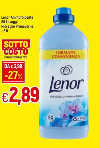 Famila Lenor Ammorbidente 80 Lavaggi Risveglio Primaverile - 2lt offerta
