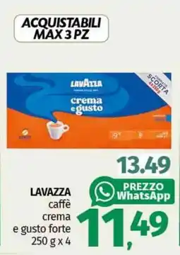 Pam LAVAZZA caffè crema e gusto forte offerta
