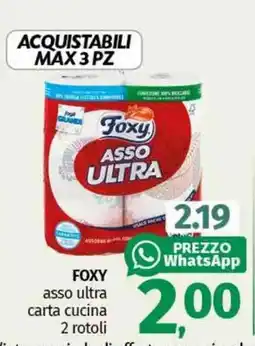 Pam FOXY asso ultra carta cucina offerta