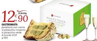 Deco Supermercati Gastronauta panettone con crema al pistacchio ricoperto 950 g offerta