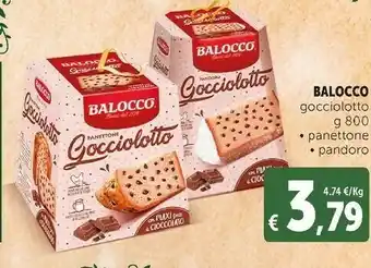 Deco Supermercati Pandoro gocciolotto con gocce di cioccolato 800 g(ml) offerta