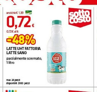 Latte parzialmente scremato