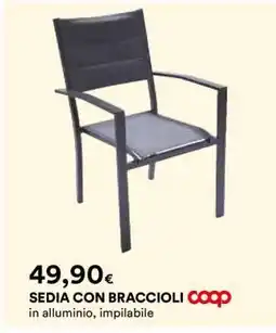 Coop SEDIA CON BRACCIOLI offerta