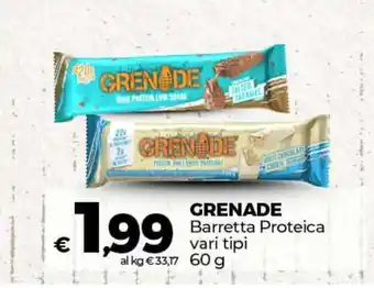 Coop GRENADE Barretta Proteica offerta