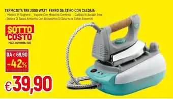Famila Termozeta Tre 2000 Watt Ferro da Stiro con Caldaia offerta