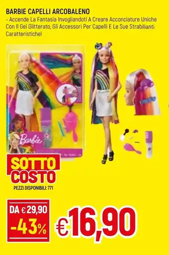Barbie Capelli Arcobaleno