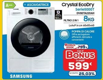 Euronics Asciugatrice offerta
