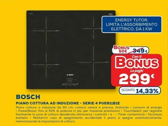 Euronics Piano cottura induzione offerta