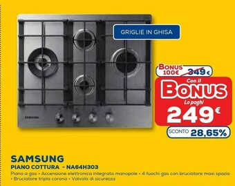 Euronics Piano cottura offerta