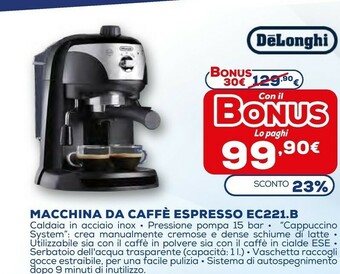 Euronics Macchina del caffè offerta