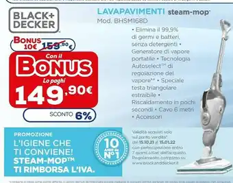 Euronics Lavapavimenti a vapore offerta