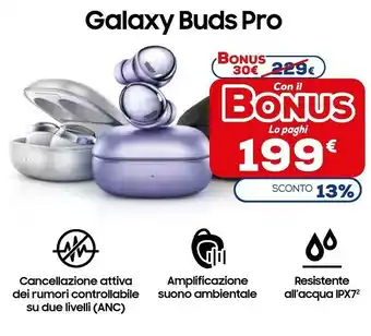 Euronics Galaxy buds pro offerta