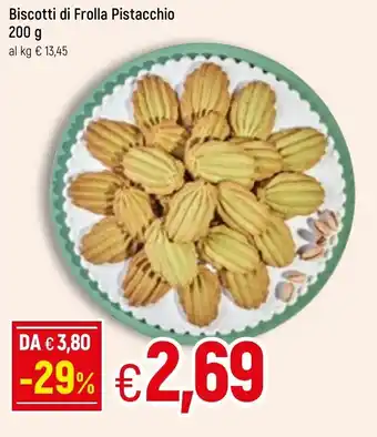 Famila Biscotti di Frolla Pistacchio 200g offerta
