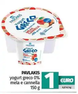 Pam PAVLAKIS yogurt greco 0% mela e cannella offerta