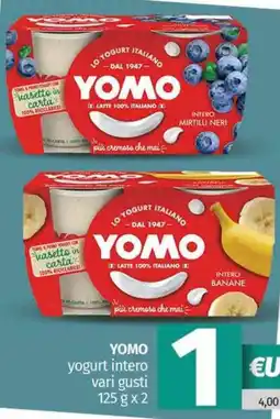 Pam YOMO yogurt intero vari gusti offerta