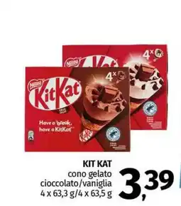 Pam KIT KAT cono gelato cioccolato/vaniglia offerta