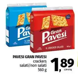 Pam PAVESI GRAN PAVESI crackers salati/non salati offerta