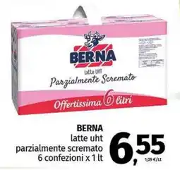 Pam BERNA latte UHT parzialmente scremato offerta