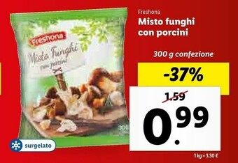 Lidl Misto funghi con porcini offerta