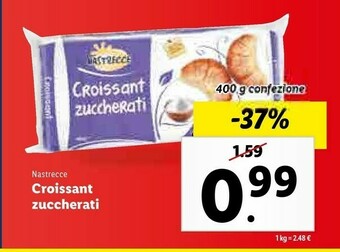 Lidl Croissant zuccherati 400 g(ml) offerta