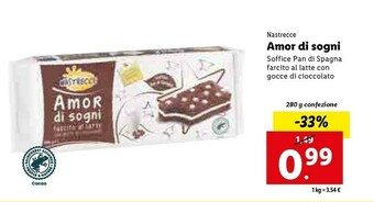 Lidl Amor di latte farcito al latte offerta