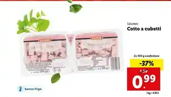 Lidl Cotto a cubetti 200 g offerta
